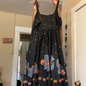 Sourpuss dress with kitties and Jack O Lanterns